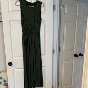 Source Unknown Olive Green Sleeveless Maxi Dress